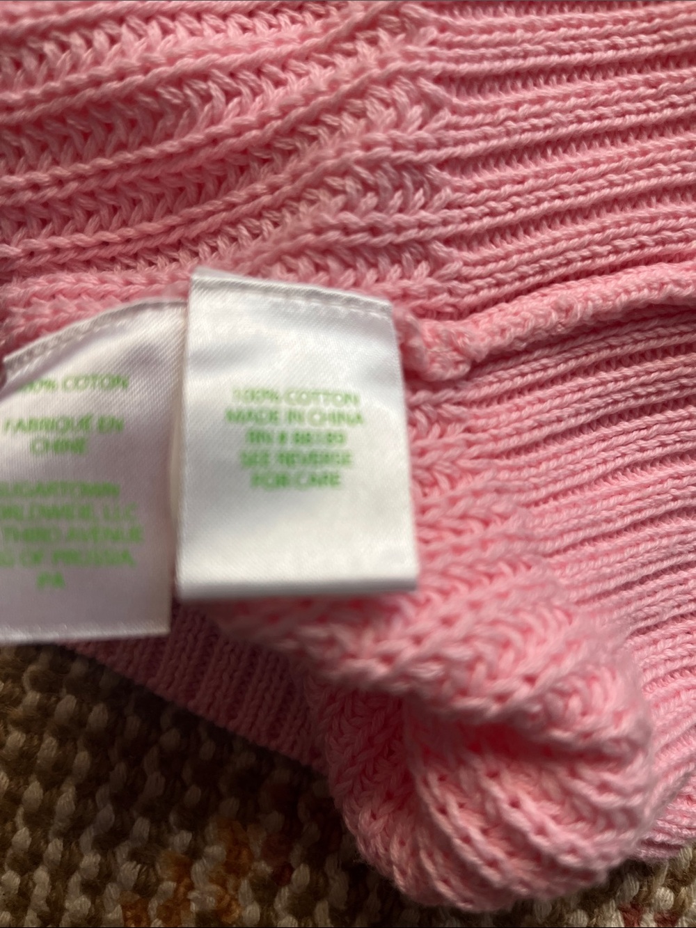 Lilly Pulitzer Bristow Sweater Soft Pink Knit Engineered Stitching XS - Picture 6 of 8